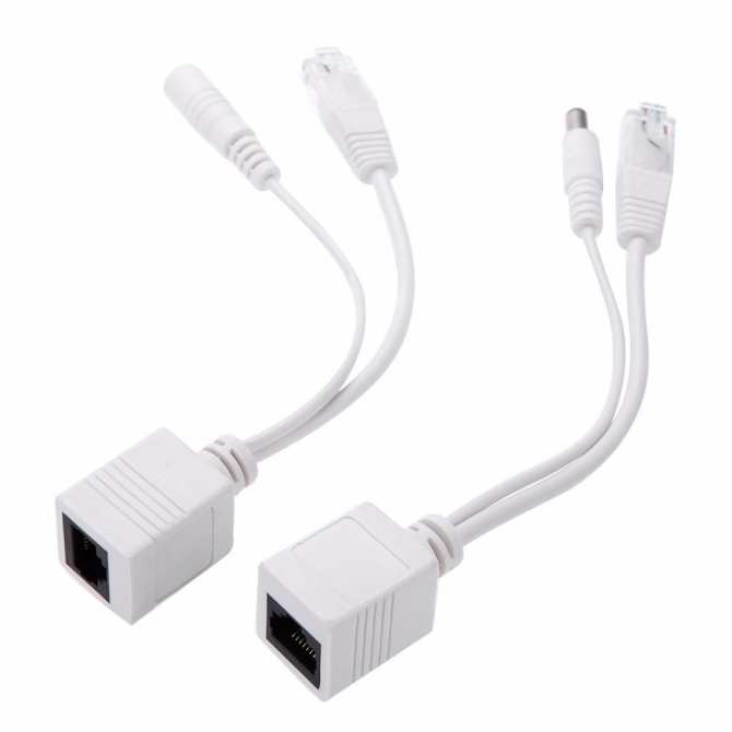 Bộ 2 cáp truyền tín hiệu Jack Poe cho camera IP - POEIP