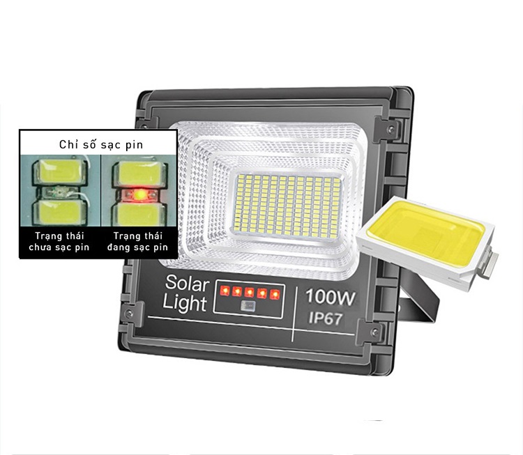 ĐÈN PHA LED NĂNG LƯỢNG MẶT TRỜI GIÁ TỐT, BẢO HÀNH 2 NĂM